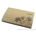 Carving Flower Leather Business Card Holder